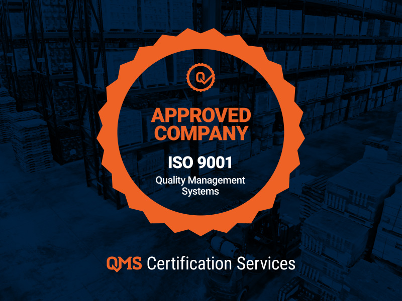 quality management systems iso 9001 approved company badge
